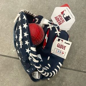 Tball glove and ball